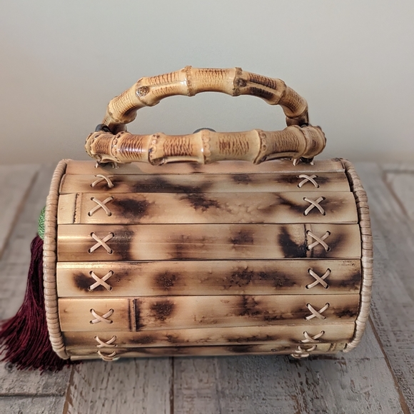 WaiWai Bamboo Tassel Handbag - Picture 8 of 10